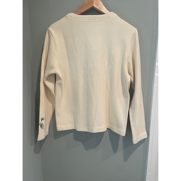 Orvis Vintage Cotton Embroidered‎ Birds Cardinal Cardigan Sweater Womens Small - Picture 6 of 8